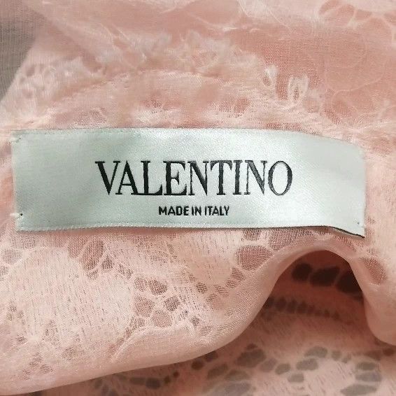 Valentino Pink Lace Round Neck Top