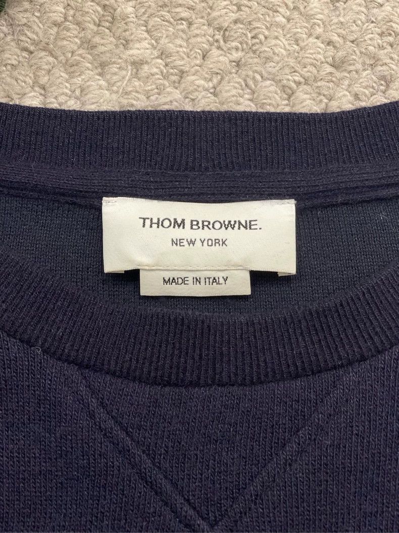 Thom Browne Thom Browne Navy Classic Stripe Sweater Size US S / EU 44-46 / 1 - 2 Thumbnail
