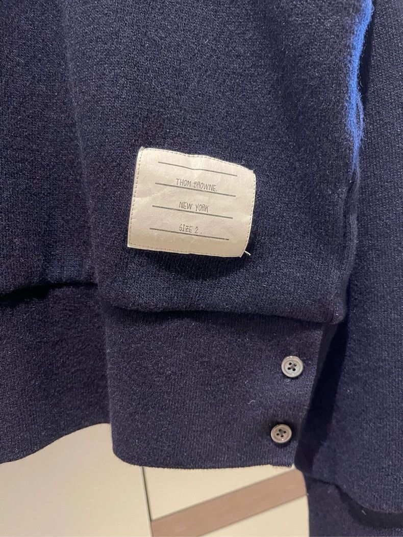 Thom Browne Thom Browne Navy Classic Stripe Sweater Size US S / EU 44-46 / 1 - 5 Thumbnail