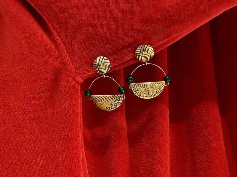 Kenzo 1986 Kenzo Green Glass Bead Earrings Size ONE SIZE - 6 Thumbnail