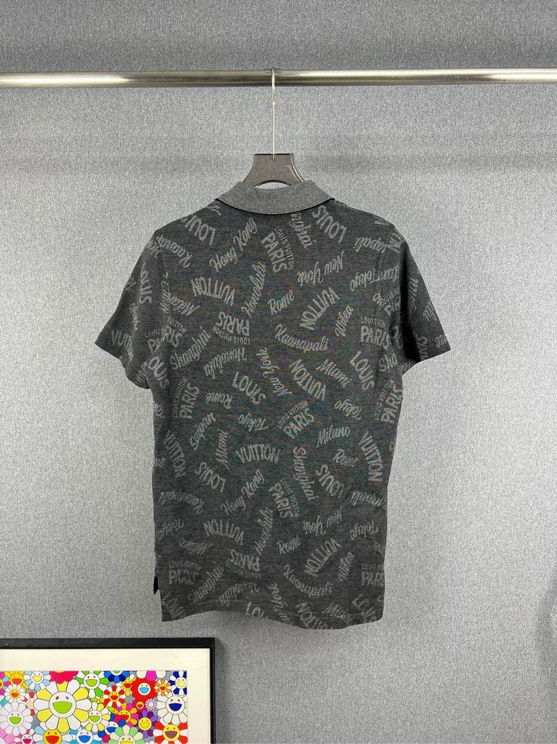 Louis Vuitton LOUIS VUITTON Logo Print Short Sleeve Polo Size US L / EU 52-54 / 3 - 2 Thumbnail