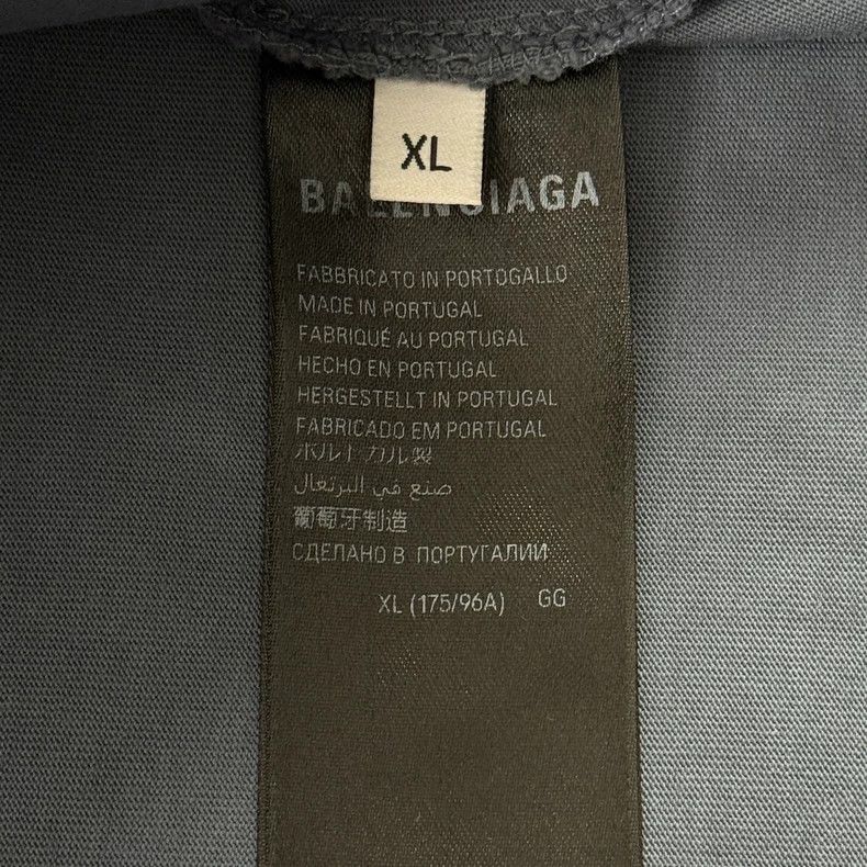 Balenciaga Balenciaga Blue Distressed Short Sleeve Size US XL / EU 56 / 4 - 6 Thumbnail