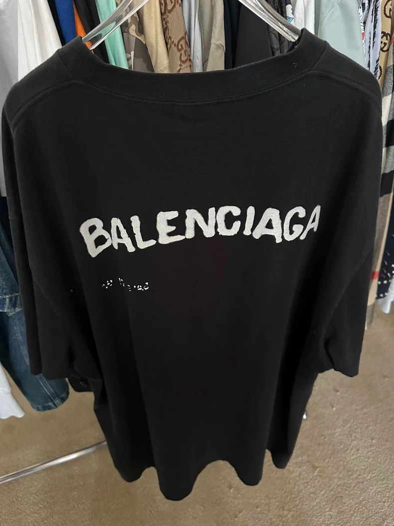 Balenciaga Balenciaga Graffiti Shadow Short Sleeve Size US M / EU 48-50 / 2 - 2 Thumbnail