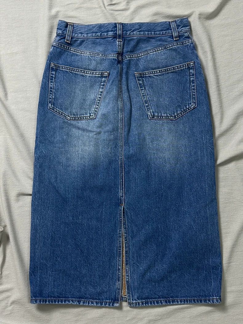 The Row The Row Tima Classic Denim Skirt Size US 26 / EU 42 - 4 Thumbnail