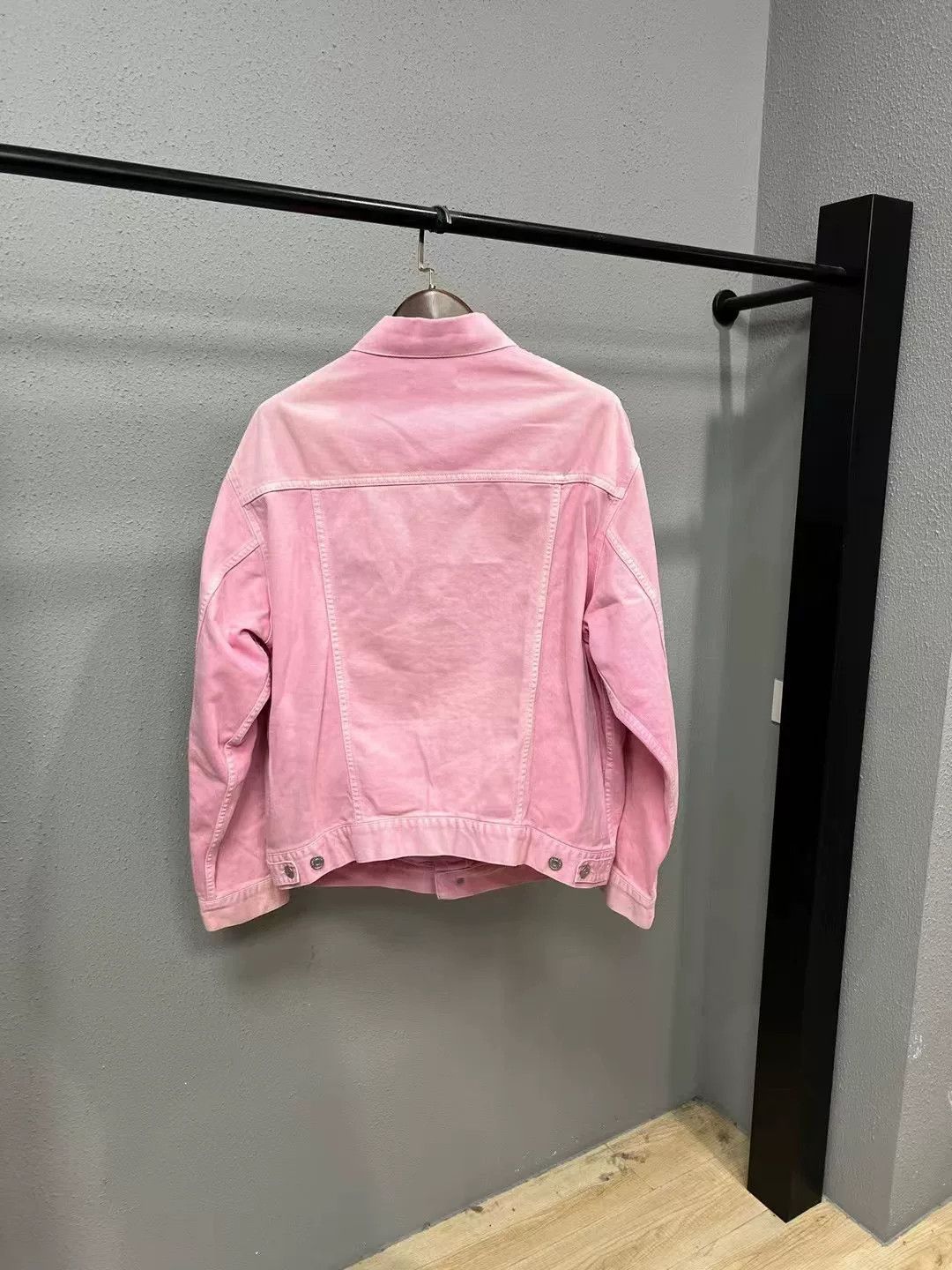 Balenciaga Balenciaga Pink Denim Jacket Size US XS / EU 42 / 0 - 2 Thumbnail