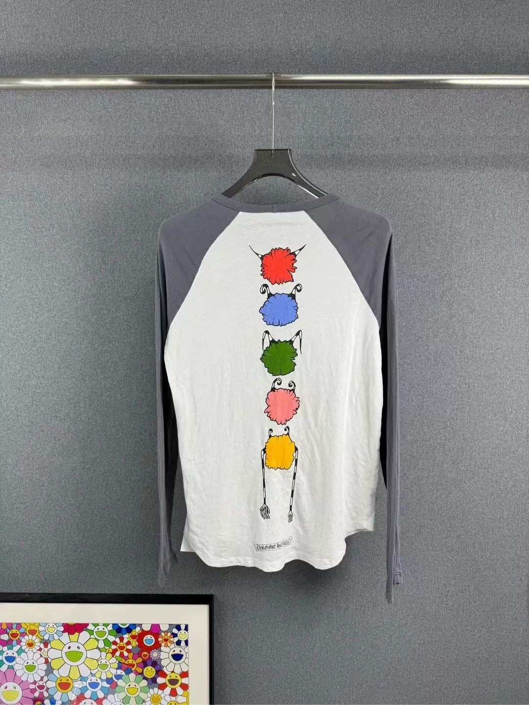 Chrome Hearts Chrome Hearts White Gray Long Sleeve Top Size US M / EU 48-50 / 2 - 2 Thumbnail