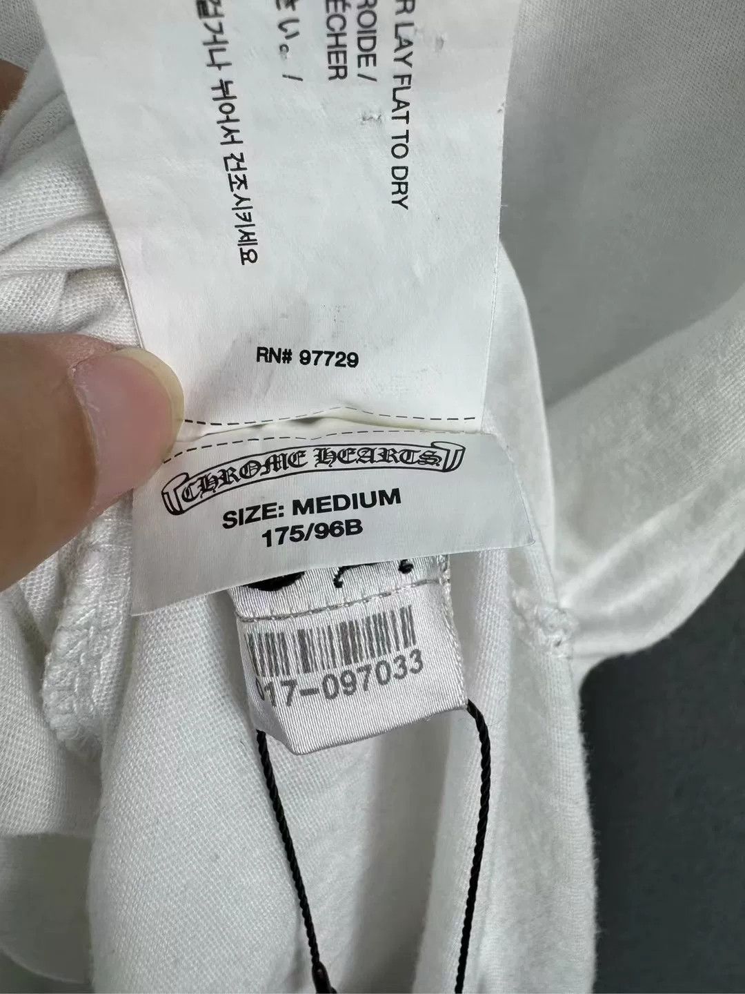 Chrome Hearts Chrome Hearts White Gray Long Sleeve Top Size US M / EU 48-50 / 2 - 4 Thumbnail