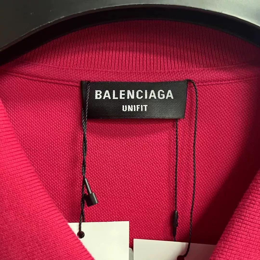 Balenciaga Balenciaga Red Orange Logo Long Sleeve Polo Size US S / EU 44-46 / 1 - 3 Thumbnail