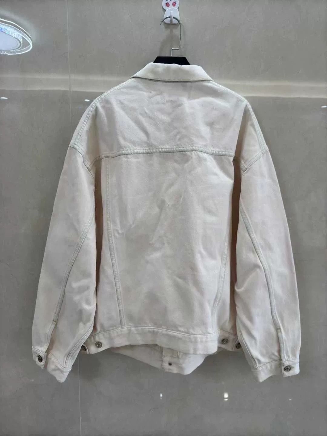 Balenciaga Balenciaga Logo Embroidered Denim Jacket Size US XS / EU 42 / 0 - 5 Thumbnail