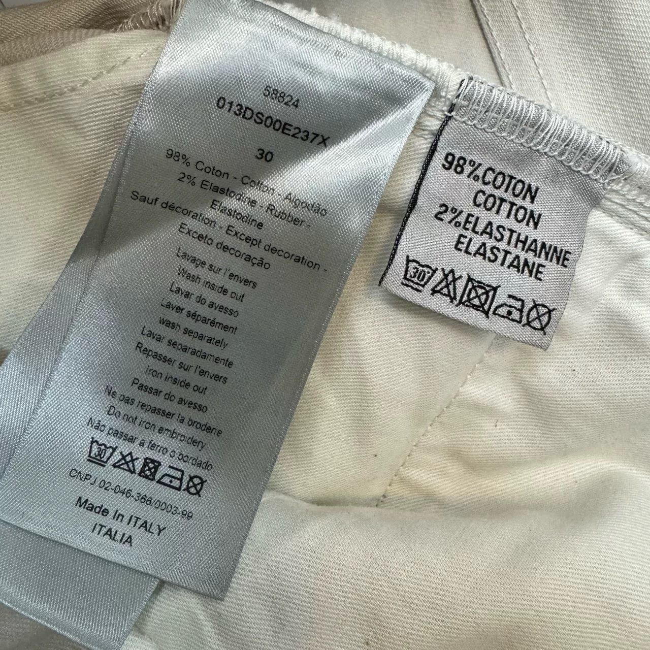 Dior Dior White Casual Pants Size 30 Size US 30 / EU 46 - 6 Thumbnail