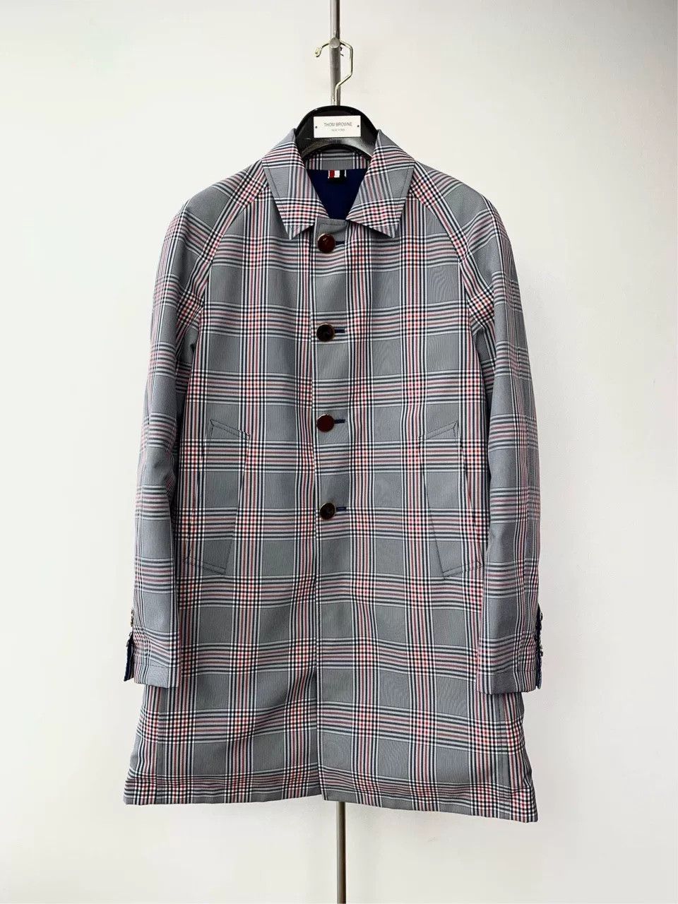 Thom Browne Thom Browne Blue Cotton Long Trench Coat Size US S / EU 44-46 / 1 - 4 Thumbnail