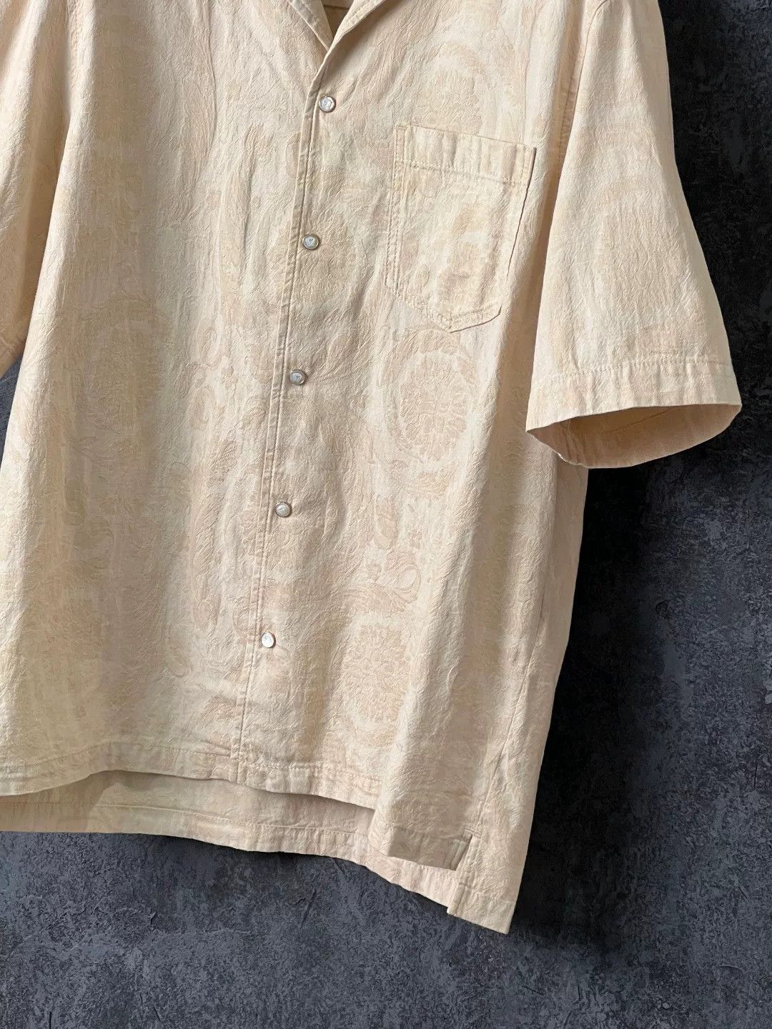Versace VERSACE Embroidered Short Sleeve Shirt Size US S / EU 44-46 / 1 - 4 Thumbnail