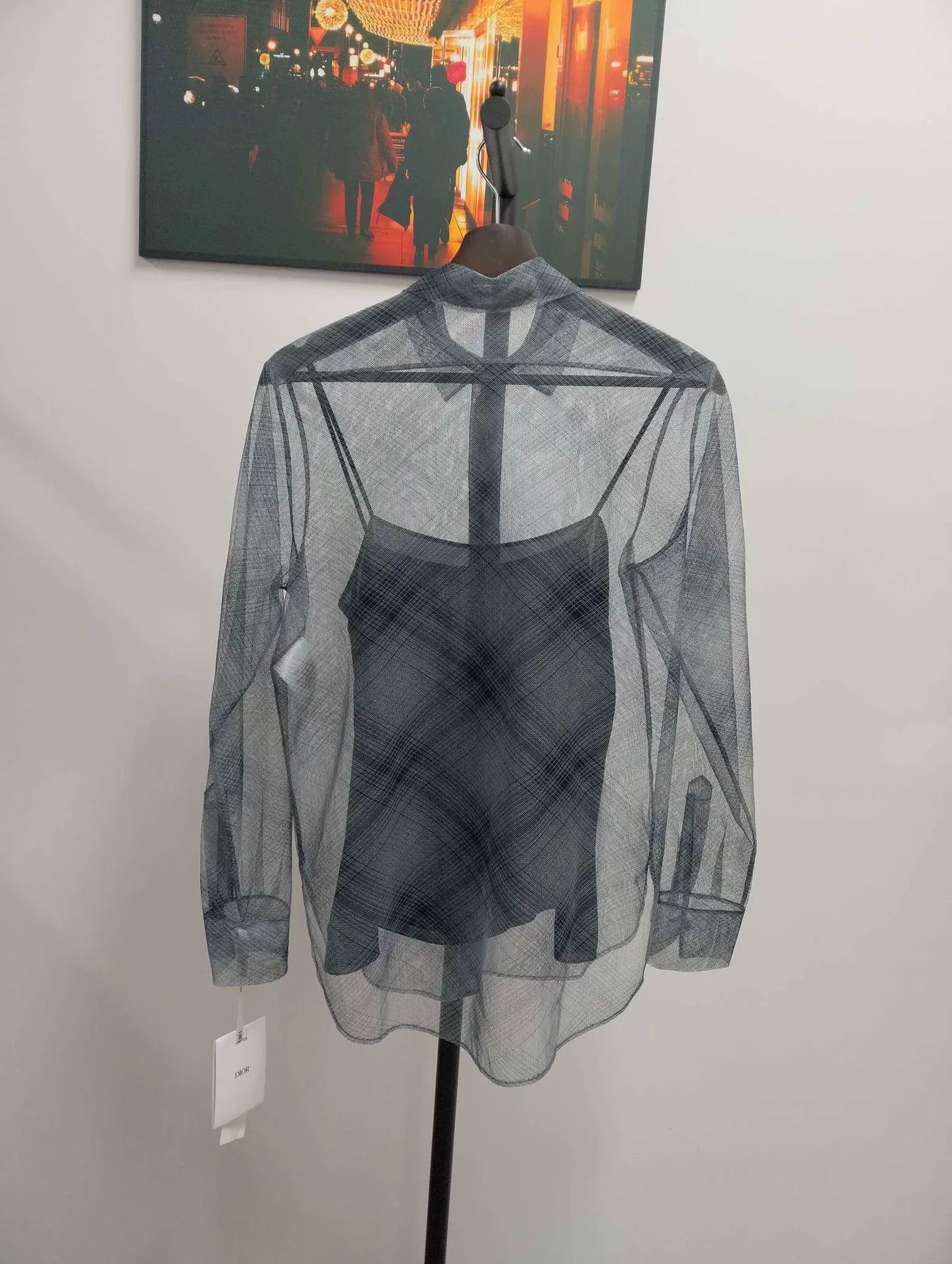 Dior dior checkered mesh two-piece shirt set Size US S / EU 44-46 / 1 - 2 Thumbnail