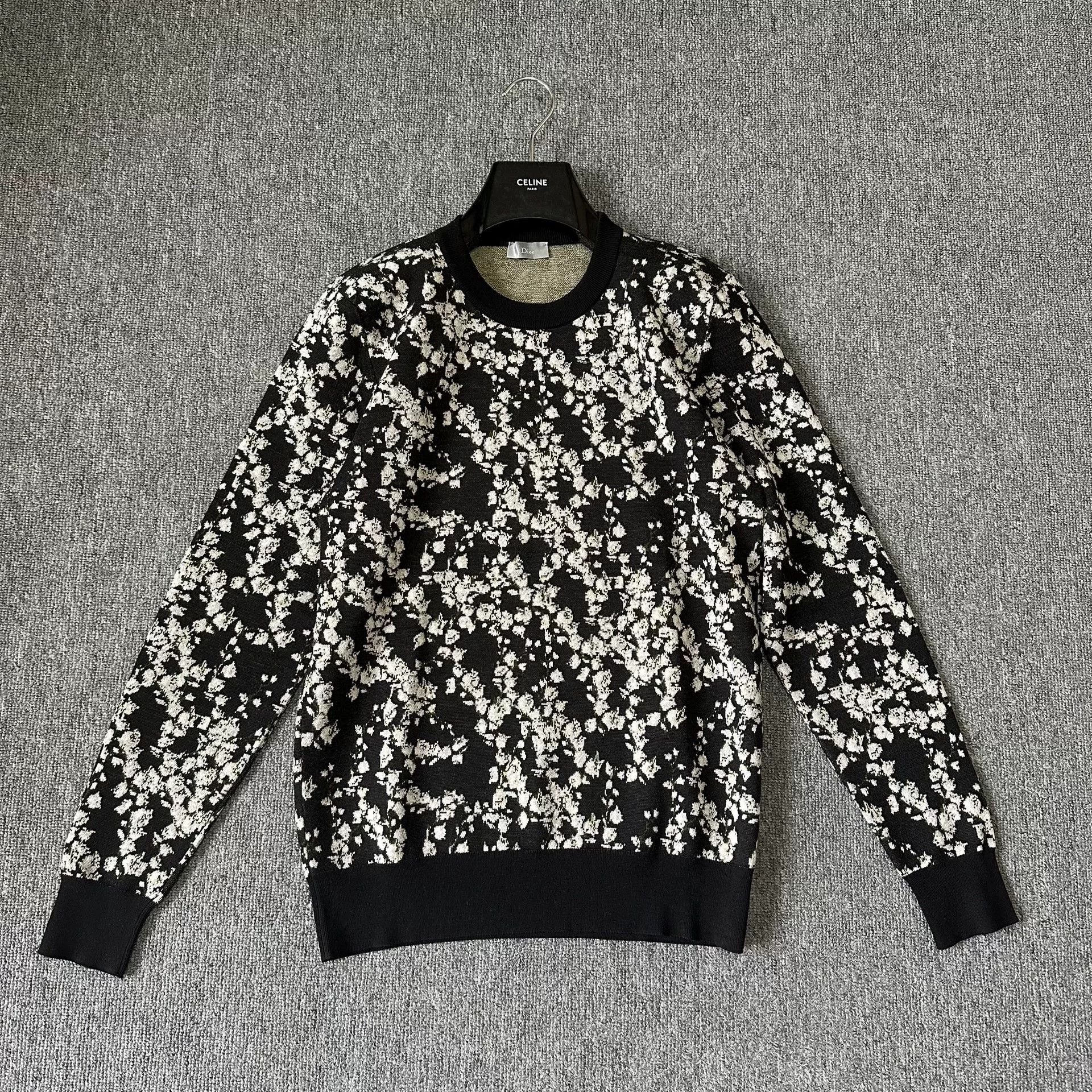Dior dior homme 14fw floral pattern sweater Size US M / EU 48-50 / 2 - 2 Thumbnail