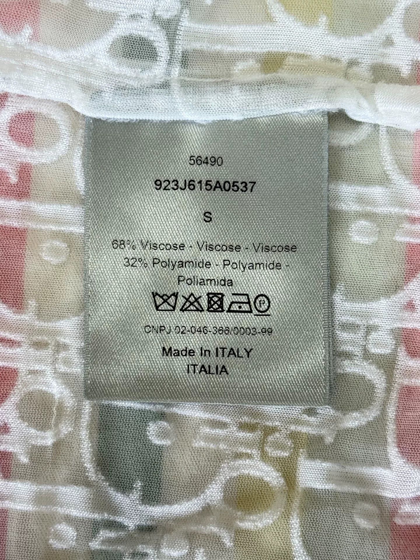 Dior dior white short sleeve sheer top Size US S / EU 44-46 / 1 - 6 Thumbnail