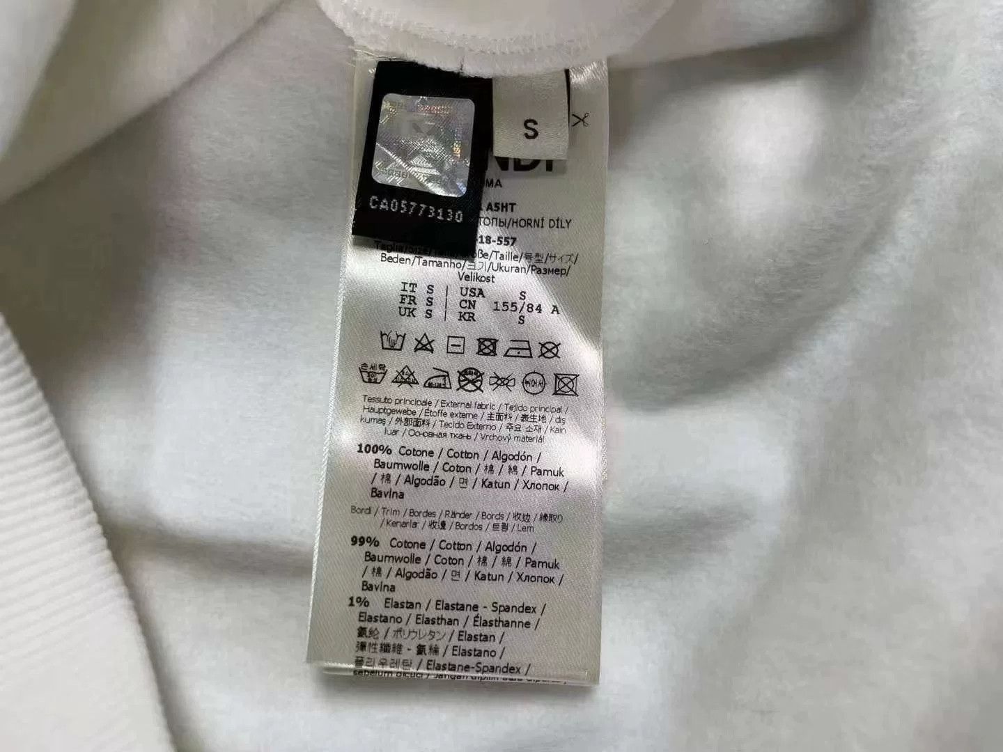 Fendi fendi rainbow logo hoodie in white Size US S / EU 44-46 / 1 - 4 Thumbnail
