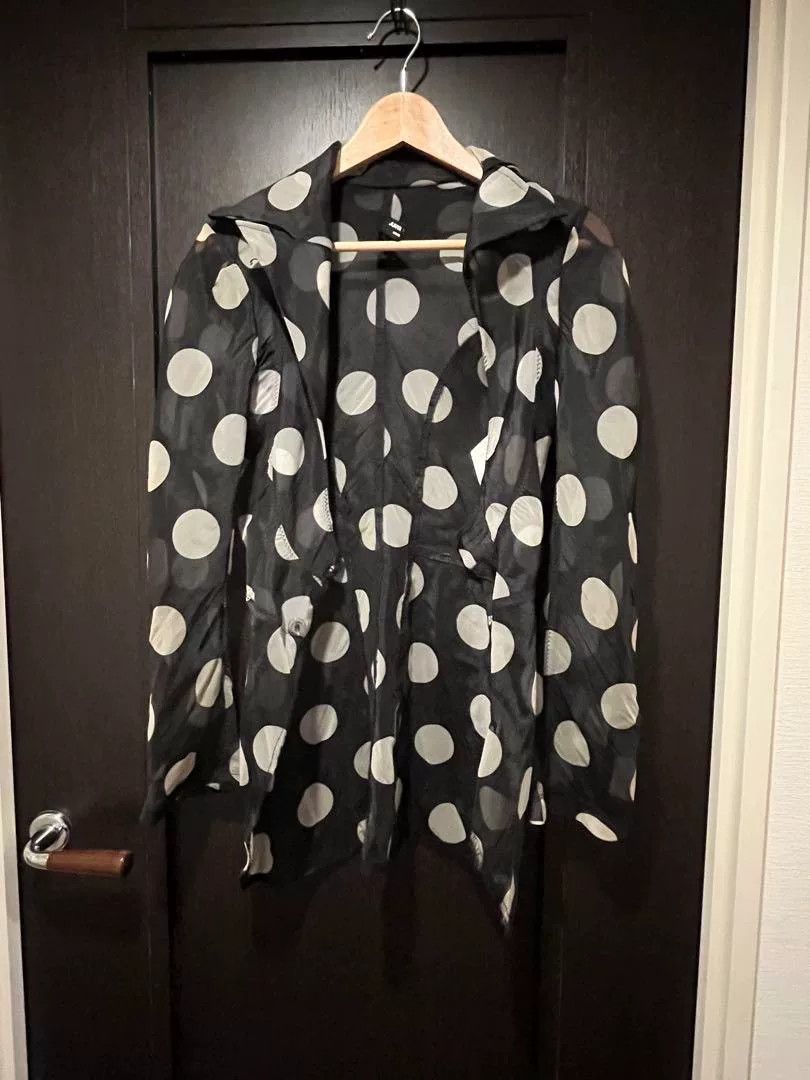 Junya Watanabe sheer polka dot waist tie black shirt coat Size US M / EU 48-50 / 2 - 4 Thumbnail