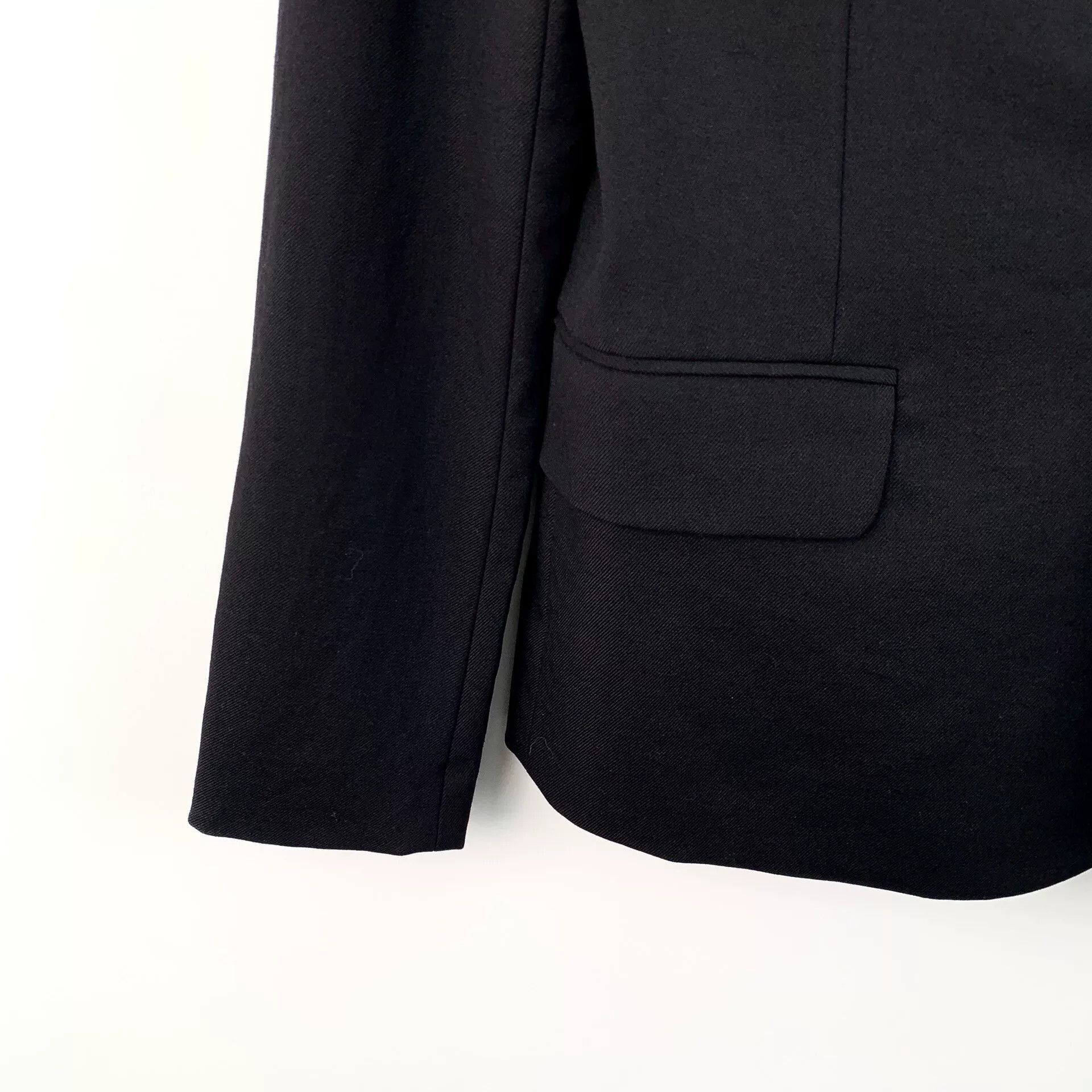 Saint Laurent Paris black wool v-neck long sleeve blazer Size US XS / EU 42 / 0 - 4 Thumbnail