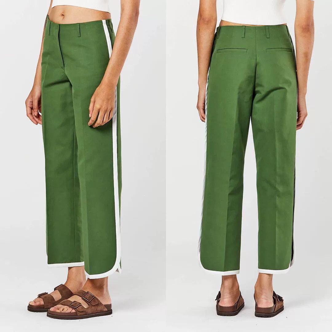 Dries Van Noten dries van noten green wide-leg trousers Size 38" / US 16 / IT 52 - 3 Thumbnail