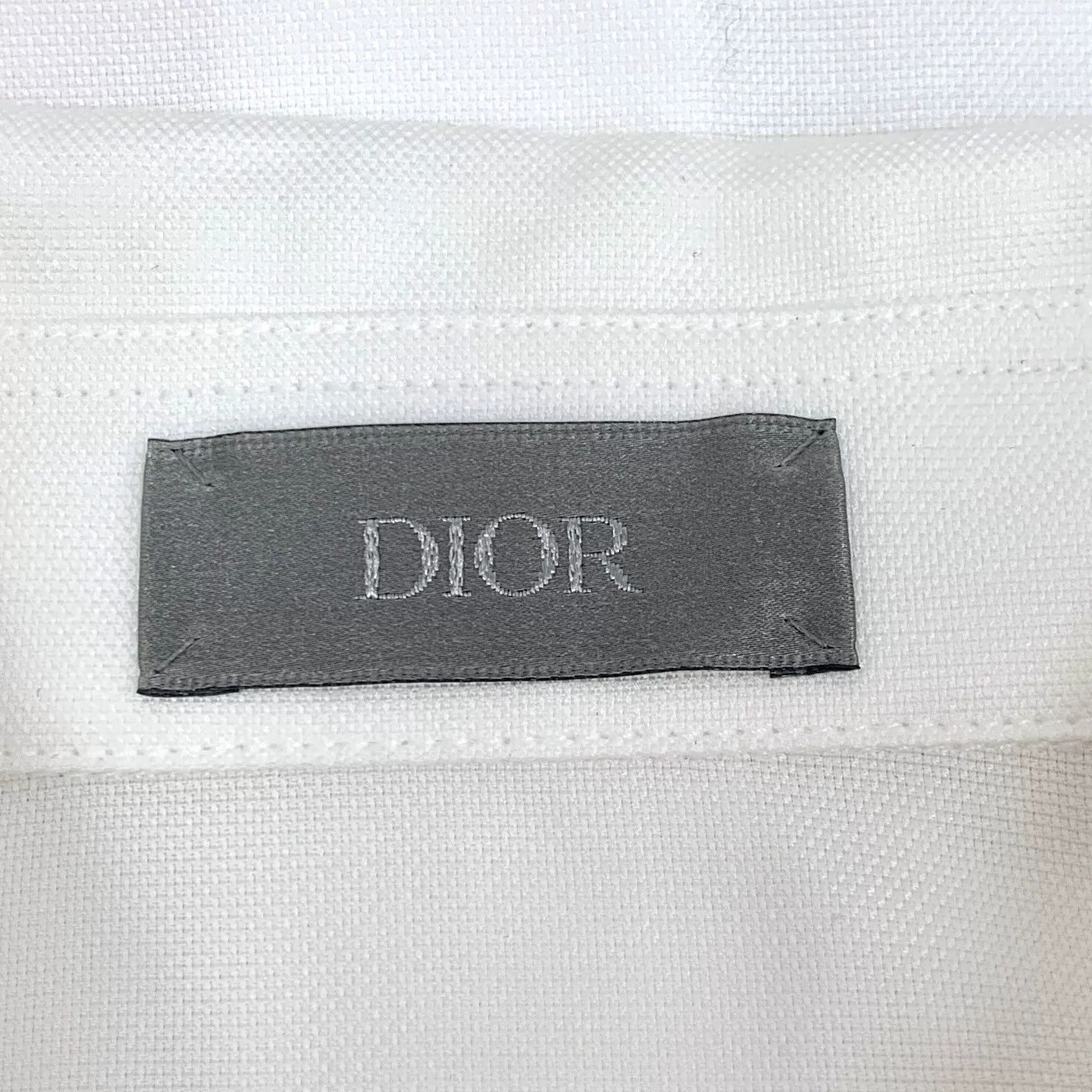 Dior dior x denim tears white short sleeve shirt Size US M / EU 48-50 / 2 - 5 Thumbnail