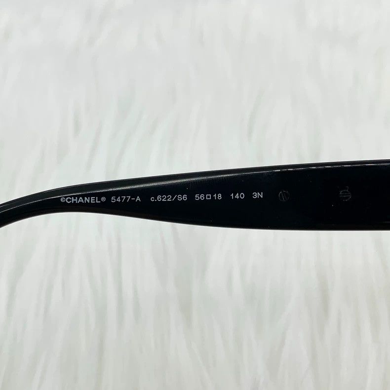 Chanel Chanel Black Camellia Pearl Sunglasses Size ONE SIZE - 7 Thumbnail