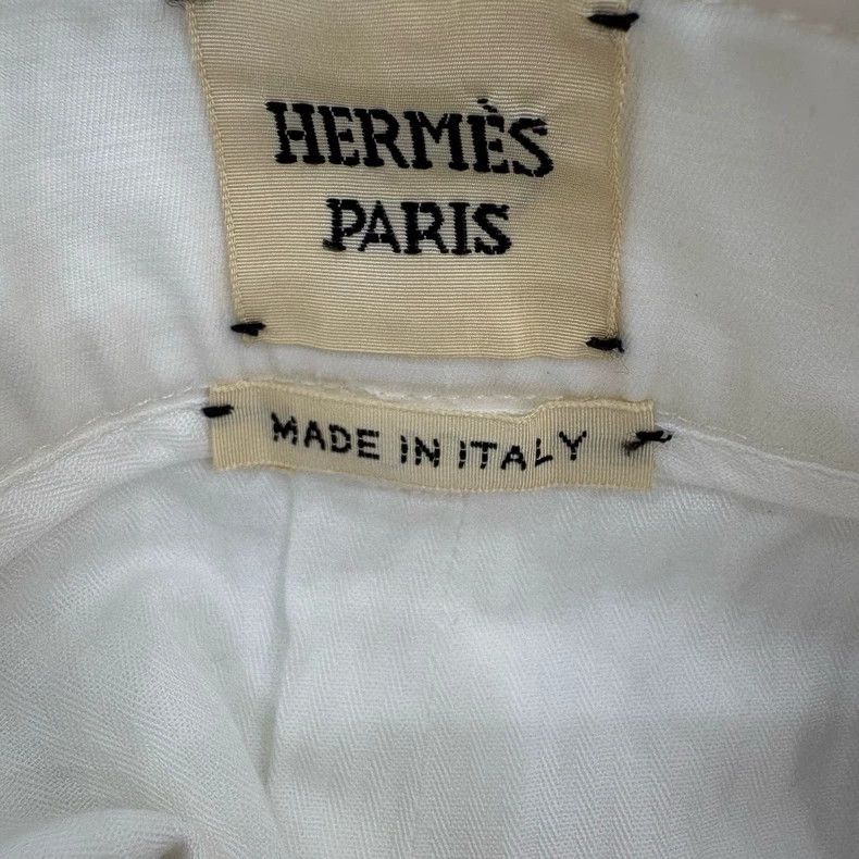 Hermes Hermes White Cotton Casual Shorts Size US 36 / EU 52 - 7 Thumbnail