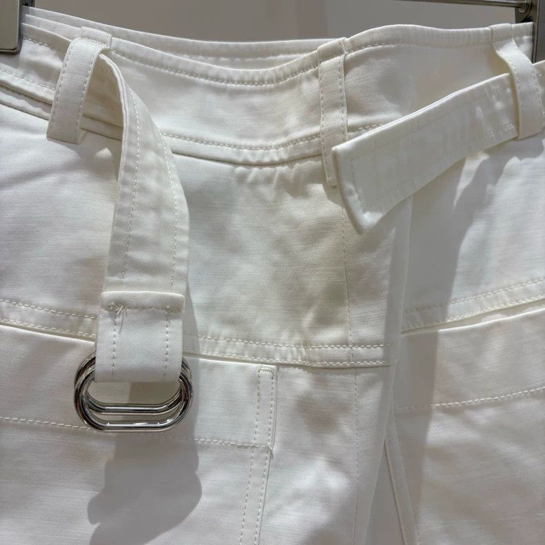 Hermes Hermes White Cotton Casual Shorts Size US 36 / EU 52 - 6 Thumbnail