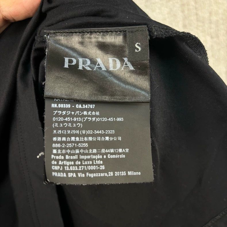 Prada PRADA Elastic Nylon Pocket Crewneck Tee Size US S / EU 44-46 / 1 - 4 Thumbnail