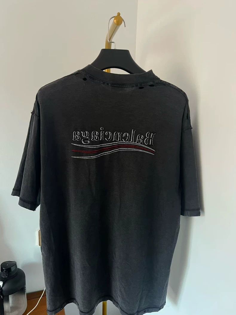 Balenciaga Balenciaga Reversed Logo Embroidered Tee Size US L / EU 52-54 / 3 - 2 Thumbnail