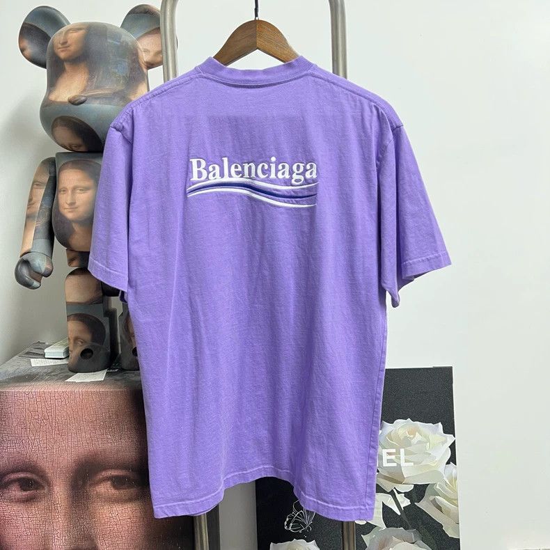 Balenciaga Balenciaga Embroidered Wave Short Sleeve Size US XXS / EU 40 - 2 Thumbnail