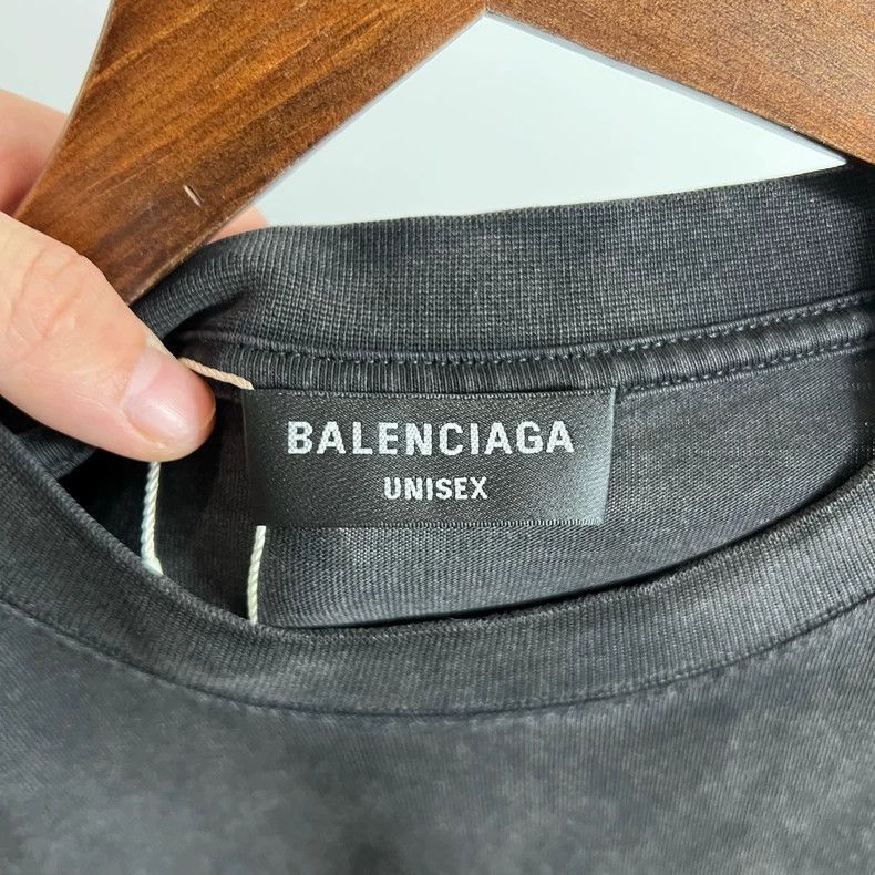 Balenciaga Balenciaga Double Hook Embroidered Tee Size US XS / EU 42 / 0 - 3 Thumbnail