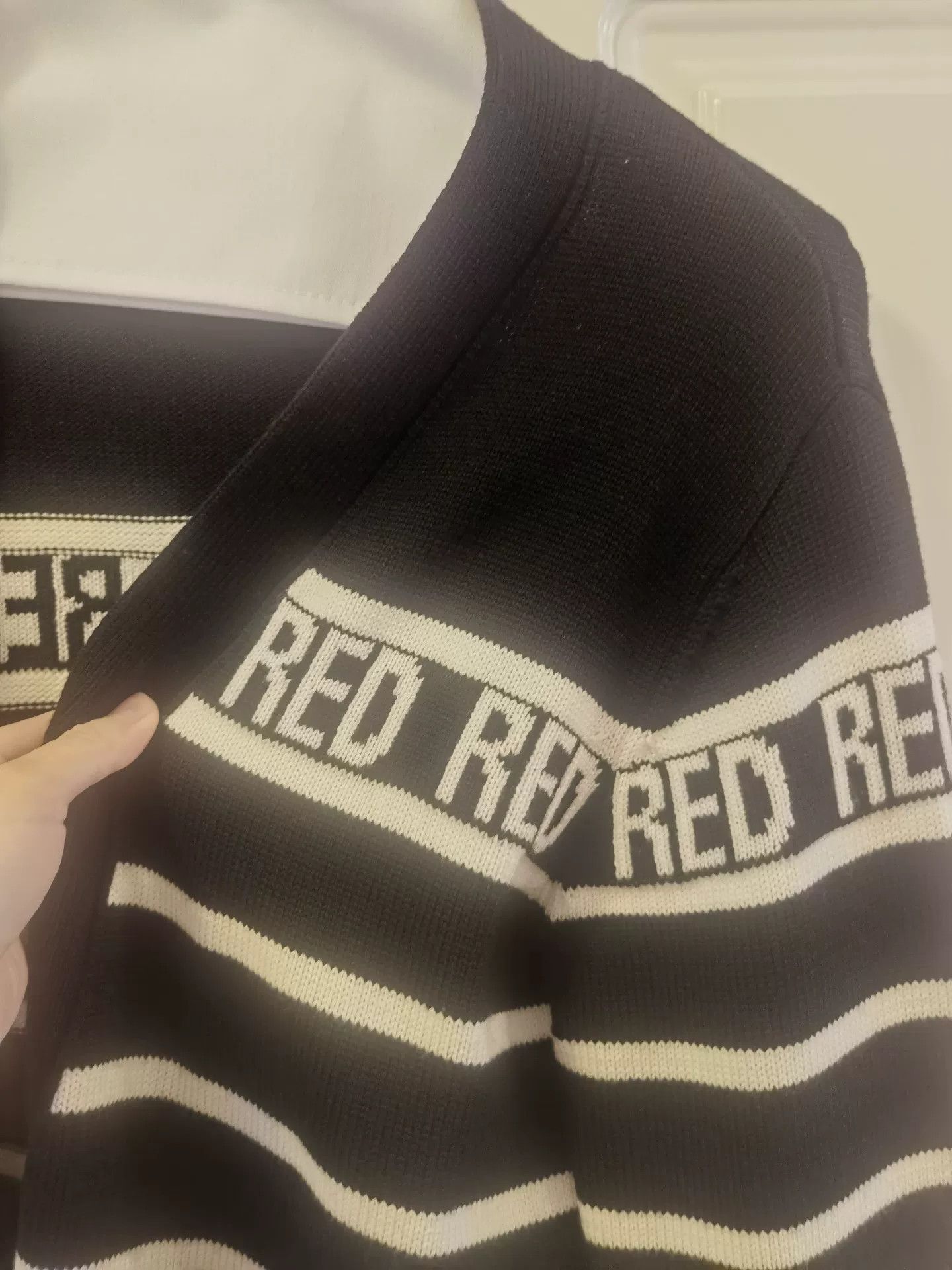 Valentino Red Valentino Black White Cardigan Size US XXS / EU 40 - 4 Thumbnail
