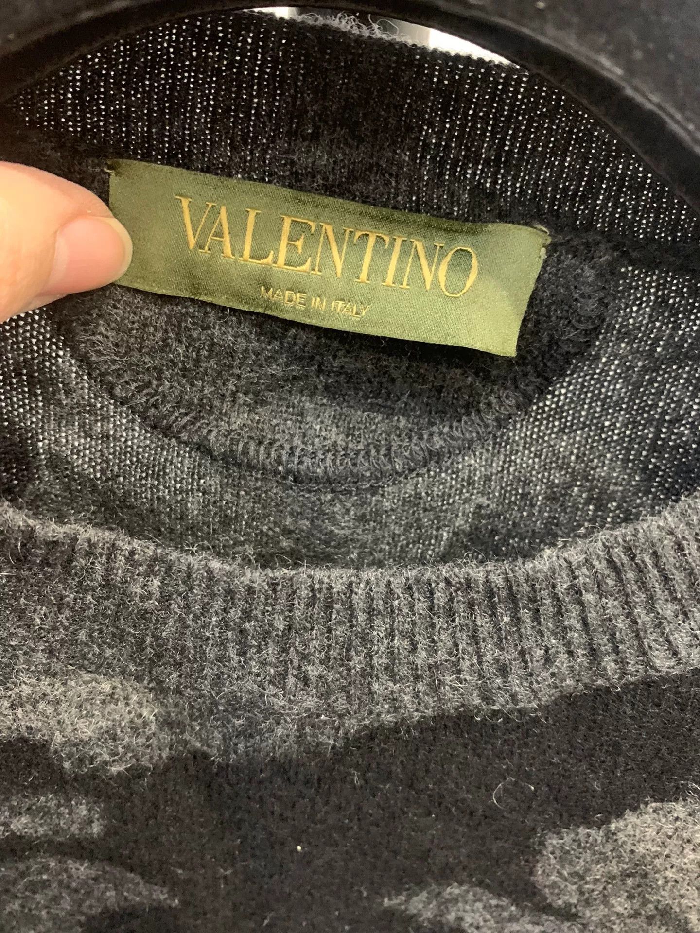 Valentino VALENTINO Camouflage Crewneck Sweater Size US S / EU 44-46 / 1 - 4 Thumbnail