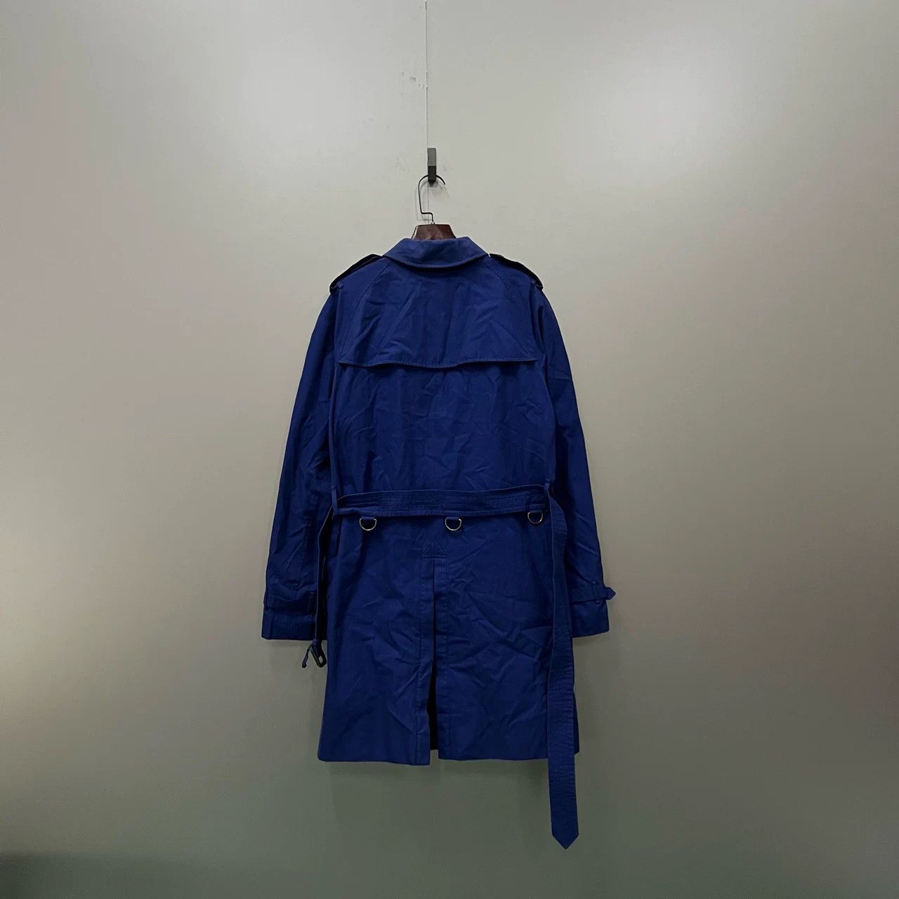 Burberry Burberry Electric Blue Trench Coat Size US M / EU 48-50 / 2 - 2 Thumbnail