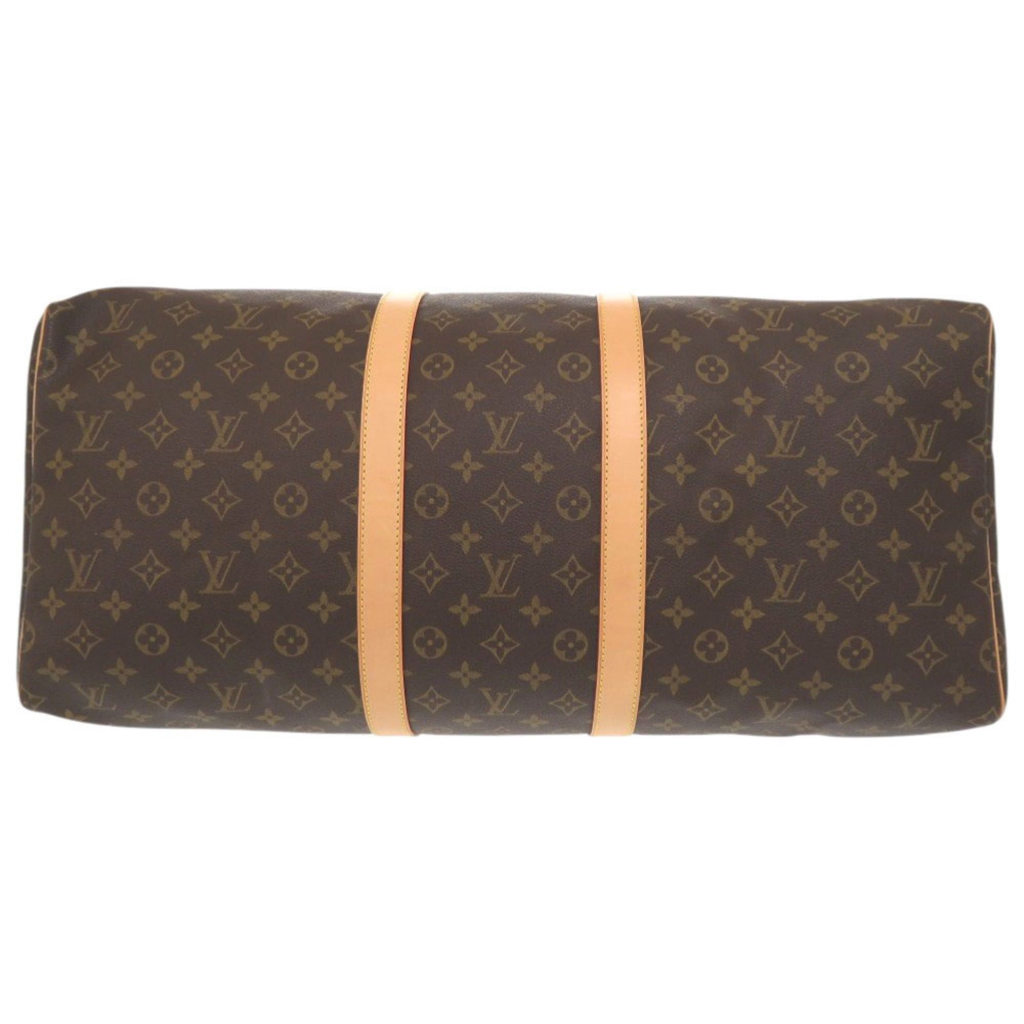 Louis Vuitton Excellent condition Louis Vuitton Keepall 55 Monogram M41424 Brown Boston Bag LV 1237LOUIS VUITTON Size ONE SIZE - 3 Thumbnail