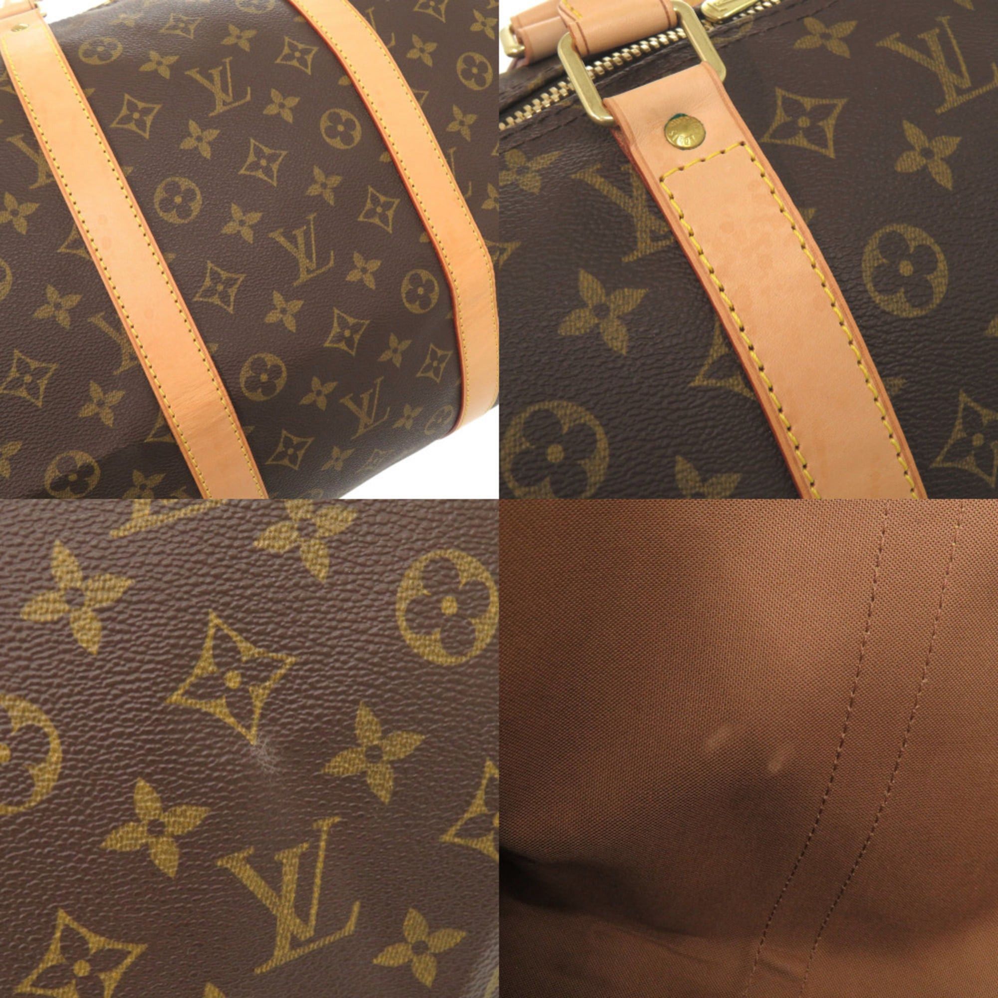 Louis Vuitton Excellent condition Louis Vuitton Keepall 55 Monogram M41424 Brown Boston Bag LV 1237LOUIS VUITTON Size ONE SIZE - 10 Thumbnail