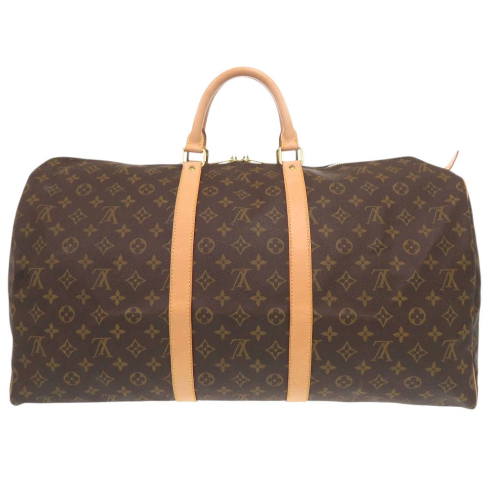 Louis Vuitton Excellent condition Louis Vuitton Keepall 55 Monogram M41424 Brown Boston Bag LV 1237LOUIS VUITTON Size ONE SIZE - 2 Thumbnail