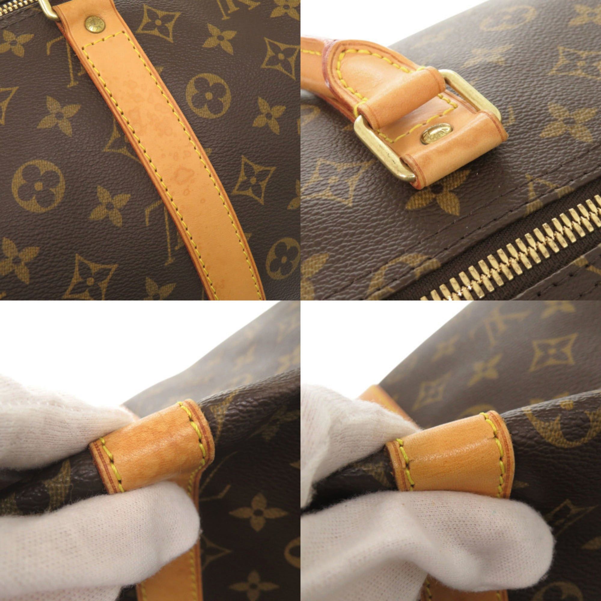 Louis Vuitton Louis Vuitton Keepall 55 Monogram M41424 Brown Boston Bag LV 0692LOUIS VUITTON Size ONE SIZE - 9 Thumbnail