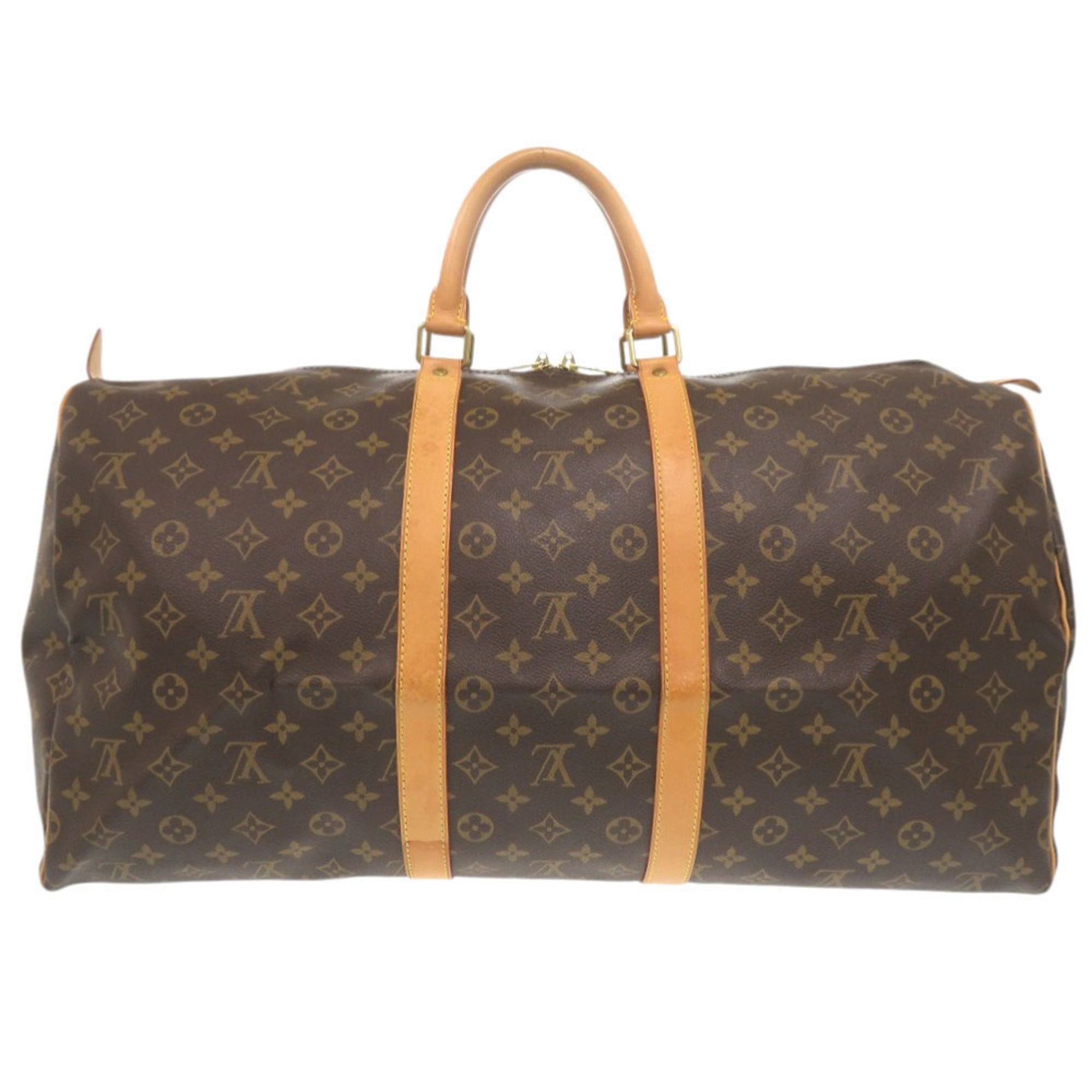 Louis Vuitton Louis Vuitton Keepall 55 Monogram M41424 Brown Boston Bag LV 0692LOUIS VUITTON Size ONE SIZE - 2 Thumbnail
