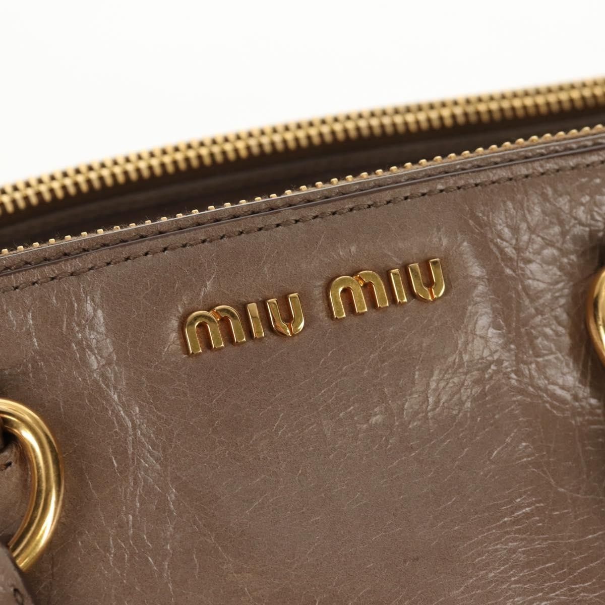 Miu Miu Miu Miu Double Zip Convertible Satchel Vitello Shine Size ONE SIZE - 21 Thumbnail