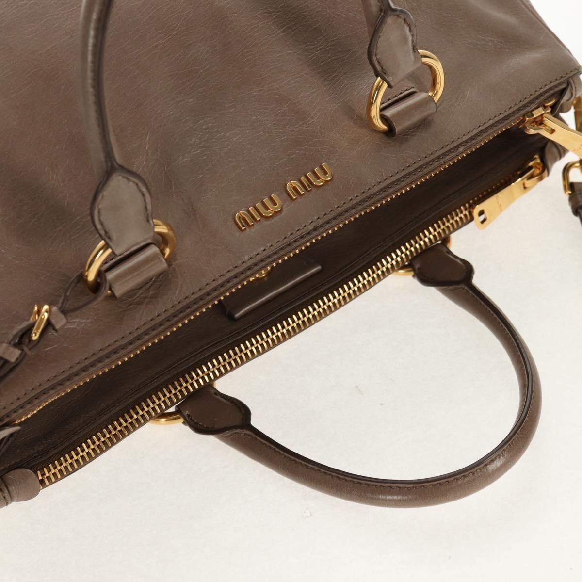 Miu Miu Miu Miu Double Zip Convertible Satchel Vitello Shine Size ONE SIZE - 14 Thumbnail