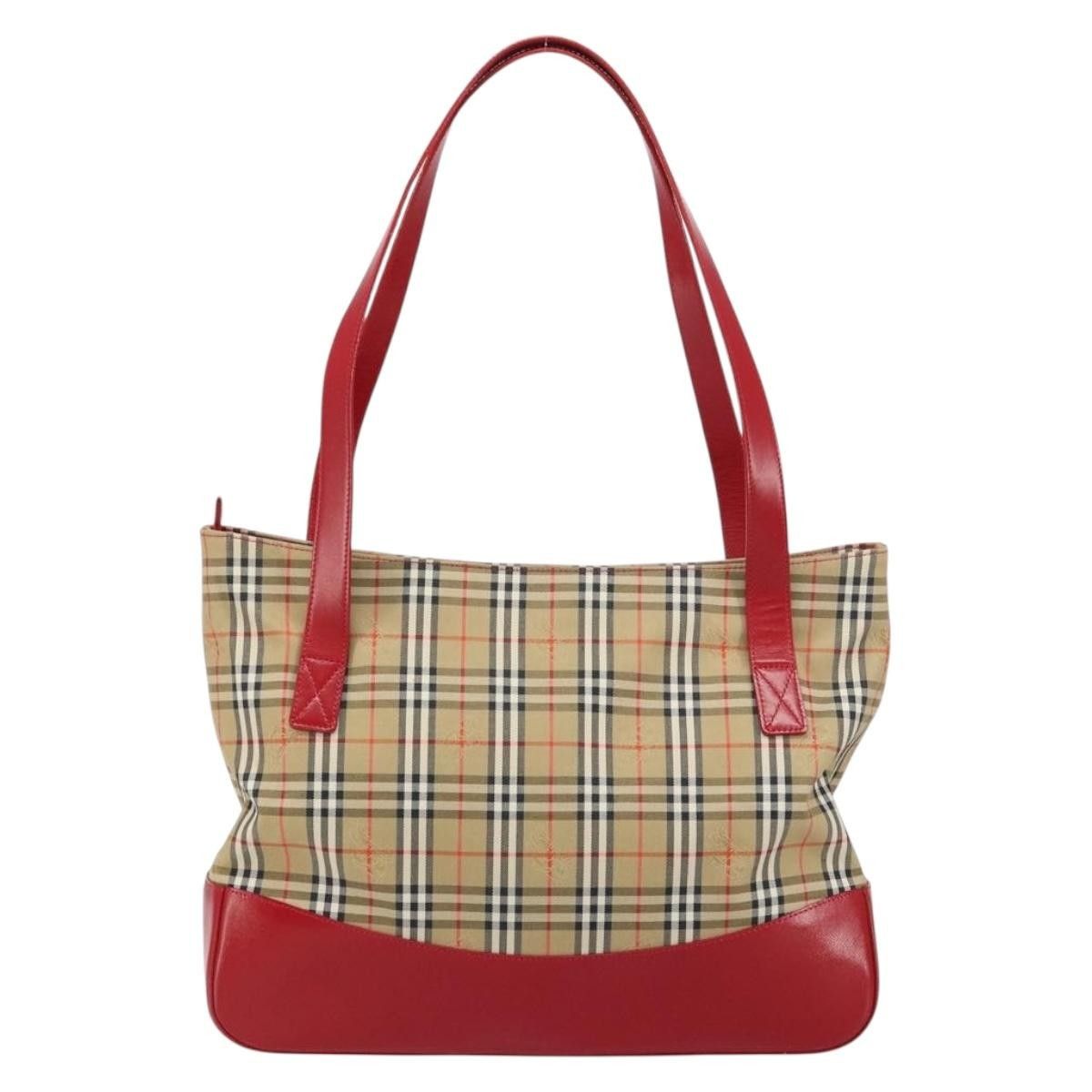 Burberry Burberry Nova Check Handbag Nova Check Canvas Size ONE SIZE - 2 Thumbnail