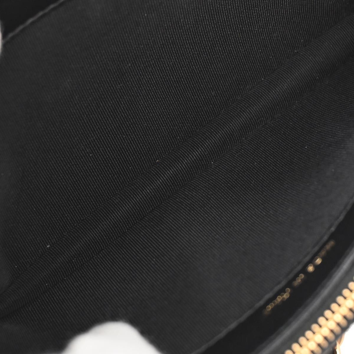 Chanel Chanel Double Zip Clutch with Chain Studded Quilted Leather Size ONE SIZE - 3 Thumbnail