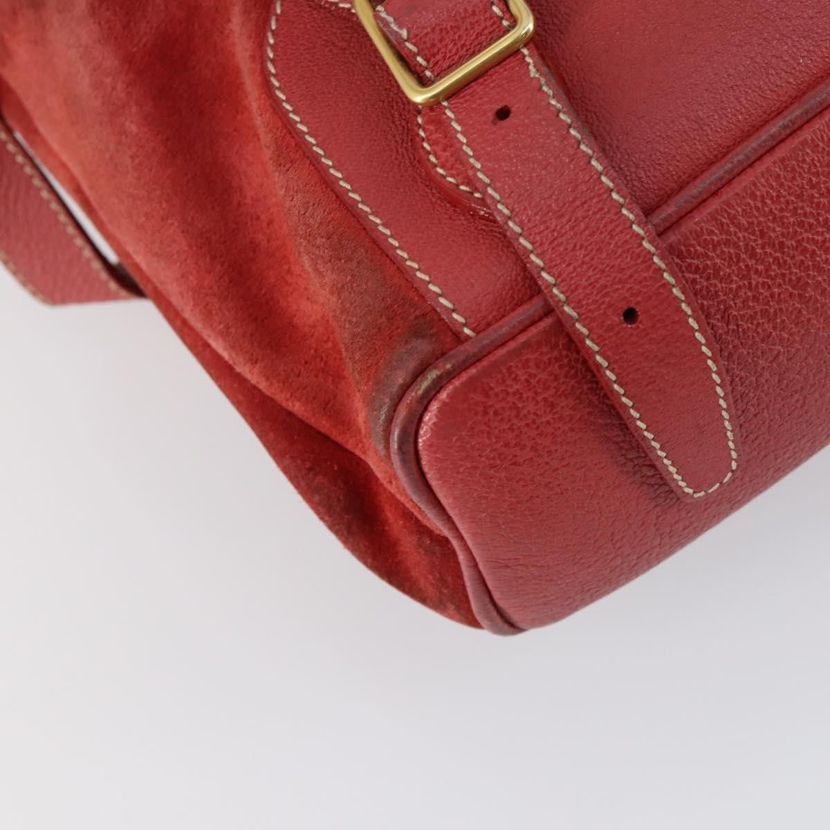Gucci Gucci Vintage Bamboo Backpack Suede Size ONE SIZE - 11 Thumbnail
