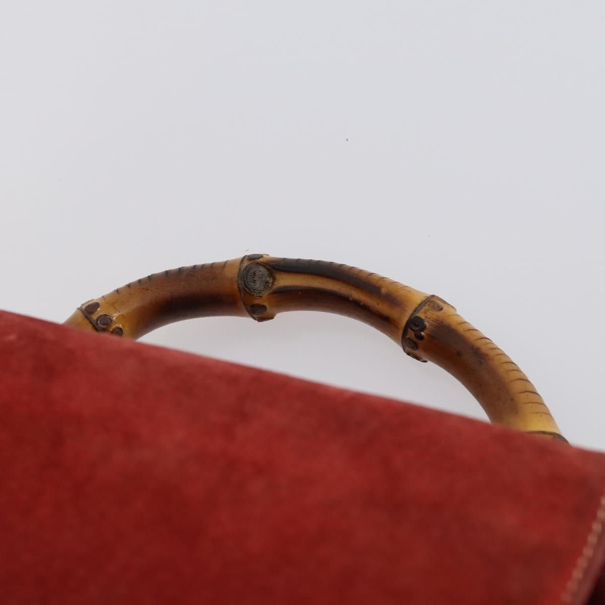 Gucci Gucci Vintage Bamboo Backpack Suede Size ONE SIZE - 14 Thumbnail
