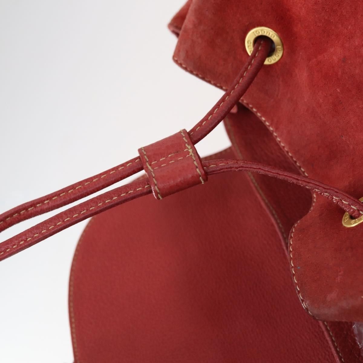 Gucci Gucci Vintage Bamboo Backpack Suede Size ONE SIZE - 19 Thumbnail