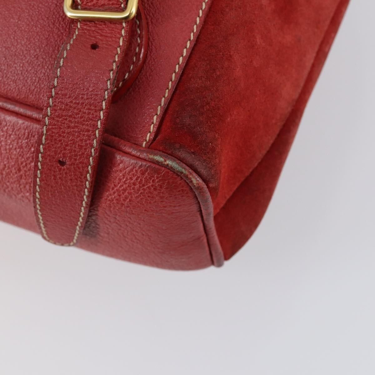 Gucci Gucci Vintage Bamboo Backpack Suede Size ONE SIZE - 10 Thumbnail