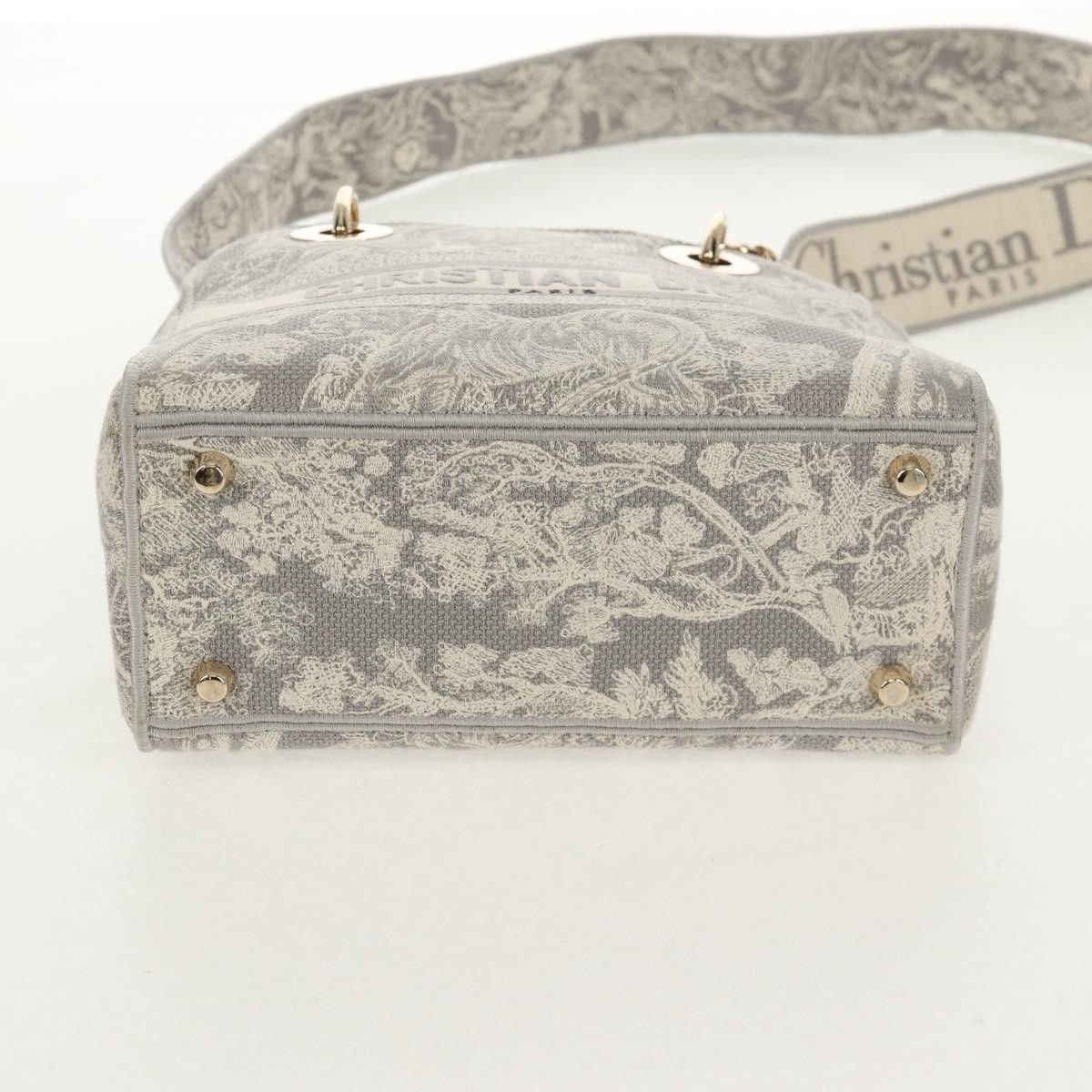Dior Christian Dior Toile de Jouy Lady D-Lite Bag Embroidered Canvas Size ONE SIZE - 18 Thumbnail