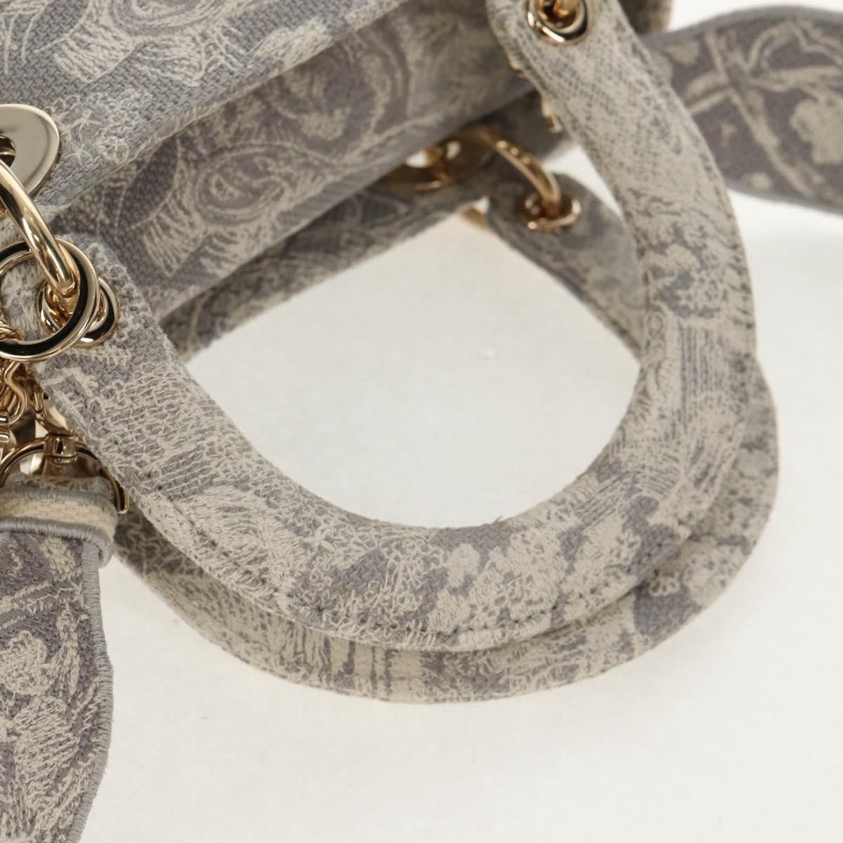 Dior Christian Dior Toile de Jouy Lady D-Lite Bag Embroidered Canvas Size ONE SIZE - 7 Thumbnail