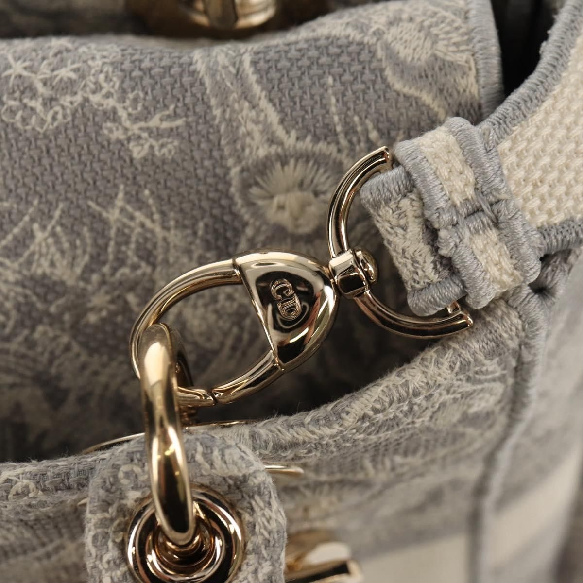 Dior Christian Dior Toile de Jouy Lady D-Lite Bag Embroidered Canvas Size ONE SIZE - 23 Thumbnail